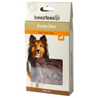 Produktbild von Beeztees Ducky Dice Hundesnack Ente glutenfrei 8 x 100 g - 8 x 100 g