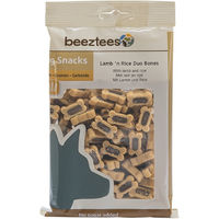 Produktbild von Beeztees Duo Bones Hundesnack Lamm und Reis ohne Zucker 500 g - 500 g