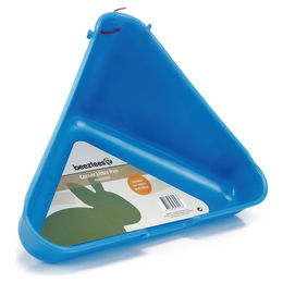 Beeztees Ecktoilette für Kaninchen aus Kunststoff in Blau – Bild 1 von 7