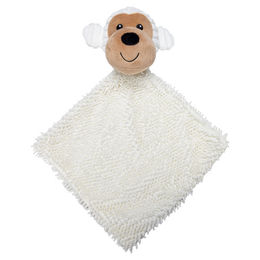Beeztees Eco Kuscheltuch Brono Plüschspielzeug für Welpen in Beige und Weiß – Bild 1 von 3