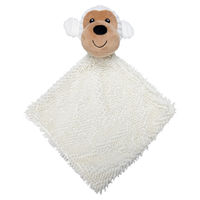Produktbild von Beeztees Eco Kuscheltuch Brono Plüschspielzeug für Welpen in Beige und Weiß