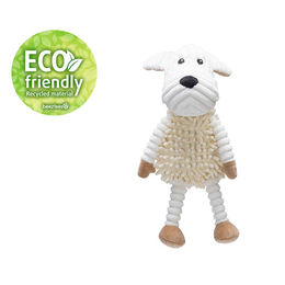 Produktbild von Beeztees Eco Maus Onne Hundespielzeug aus Fleece in Beige und Weiß