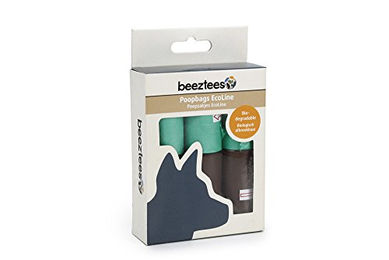 Beeztees Ecoline Hundekotbeutel biologisch abbaubar 60 Stück mint/braun - 6 x 10 Stk. – Bild 1 von 2