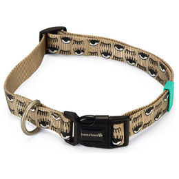 Beeztees Eyes Hundehalsband aus Nylon in Beige mit Verstellbarkeit von 48-70 cm – Bild 1 von 2