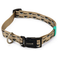 Produktbild von Beeztees Eyes Hundehalsband aus Nylon in Beige mit Verstellbarkeit von 48-70 cm
