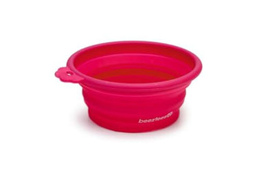 Beeztees Faltbarer Reisenapf aus Silikon für Hunde in Rosa 250ml – Bild 1 von 4