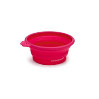 Produktbild von Beeztees Faltbarer Reisenapf aus Silikon für Hunde in Rosa 250ml
