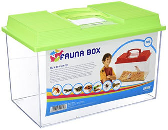 Beeztees Faunabox Hartschalen-Box für Fische aus Kunststoff Grün Größe L 10 L 34 x 20 x 22 cm - 10 l – Bild 1 von 3