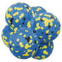 Produktbild von Beeztees Fetch Atom Hundespielzeug Apportierball aus Schaumstoff Blau 8x8cm schwimmfähig