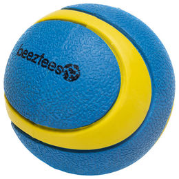 Beeztees Fetch Ball Magnificent Hundespielzeug aus Gummi blau/gelb schwimmfähig 6,3 cm – Bild 1 von 2