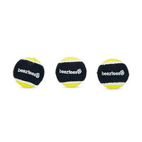 Produktbild von Beeztees Fetch Moosgummibälle für Hunde 3er Set Schwarz-Gelb