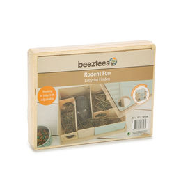 Beeztees Findex Labyrinth Intelligenzspielzeug für Nager aus Holz in Mint – Bild 1 von 13