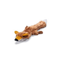 Produktbild von Beeztees Flatino Plüschfuchs Quietschspielzeug für Hunde Braun 30 cm