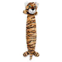 Produktbild von Beeztees Flatino Plüschspielzeug Safari Tiger braun Größe L
