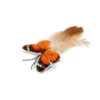 Produktbild von Beeztees Fligo Schmetterling Katzenspielzeug aus Plüsch in Orange