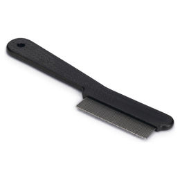 Beeztees Flohkamm für Hunde aus Kunststoff in Schwarz/Grau 14x2,5x0,5 cm – Bild 1 von 5