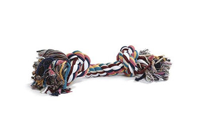 Beeztees Flossytoy Hundespielzeug aus Baumwolle mit 4 Knoten in Bunt 360g - 360 g – Bild 1 von 4