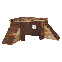 Beeztees Forest Blockeckhütte aus Holz für Nager Braun 48 x 48 x 21 cm – Bild 1 von 2