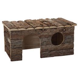 Beeztees Forest Royal Nagerhütte aus Holz für Hamster und Meerschweinchen Braun 40 x 23 x 20 cm – Bild 1 von 2