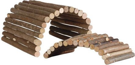 Beeztees Forest Weidenbrücke aus Holz für Kaninchen und Nagetiere 65 cm - 65 cm – Bild 1 von 4