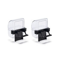Produktbild von Beeztees Futter- und Wasserspender Set für Vögel aus Kunststoff in Transparent und Schwarz