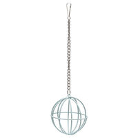 Produktbild von Beeztees Futterball aus Metall für Nager mit Kette Durchmesser 8 cm