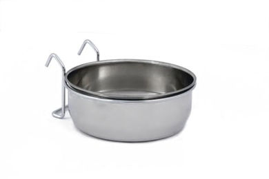 Beeztees Futternapf aus Edelstahl für Nagetiere 15 cm 0,9 l Silber - 0,9 l – Bild 1 von 2