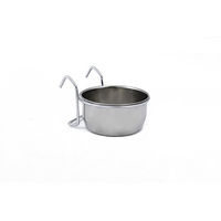 Produktbild von Beeztees Futternapf aus Edelstahl mit Haken Silber 0,3 l - 0,3 l