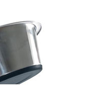 Produktbild von Beeztees Futternapf aus Edelstahl rutschfest Silber 1,8 l