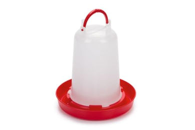 Produktbild von Beeztees Geflügeltränke aus Kunststoff für Huhn und Wachtel in Rot/Transparent - 1,5 l