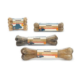Beeztees Gefüllter Kauknochen mit Pansen aus Rind 2 Stück 10 cm glutenfrei - 2 x 100 g – Bild 1 von 4