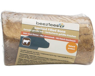 Beeztees Gefüllter Rinderknochen Kauartikel mit Fleisch 10 Stück Sparpaket – Bild 1 von 6