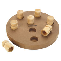 Produktbild von Beeztees Giono Holz Intelligenzspielzeug für Hunde zum Snack-Training Braun - 25 cm
