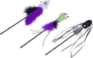 Beeztees Halloween Freaky Katzenangel aus Plüsch für Katzen in Lila 40 cm – Bild 1 von 5