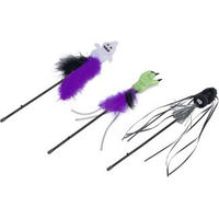 Produktbild von Beeztees Halloween Freaky Katzenangel aus Plüsch für Katzen in Lila 40 cm