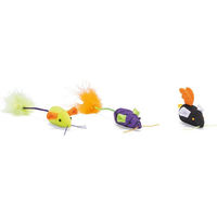 Produktbild von Beeztees Halloween Katzenspielzeug Mäuse aus Plüsch 3 Stück bunt