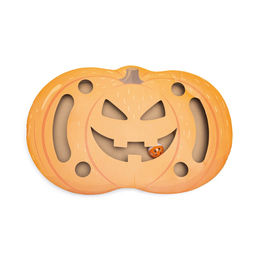 Produktbild von Beeztees Halloween Kratzspielzeug Kürbis aus Karton für Katzen 42 cm Orange