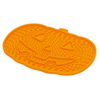 Produktbild von Beeztees Halloween Leckmatte Kürbis Hundespielzeug aus Silikon Orange 23x16,5cm - 23 cm