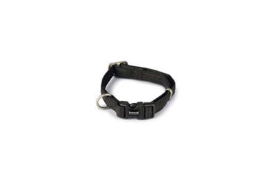 Produktbild von Beeztees Halsband Macleather aus Kunstleder Schwarz 15 x 20-40 cm