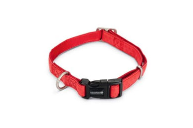 Beeztees Halsband Macleather aus Nylon in Rot 20 x 35-50 cm - 1 Stk. – Bild 1 von 2