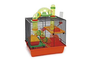 Beeztees Hamsterheim Rocky Hamsterhaus aus Metall Schwarz 43 x 28 x 38.5 cm – Bild 1 von 1