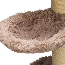 Beeztees Hängender Katzenkorb Ramiro Taupe Plüsch 45cm für Kratzbäume – Bild 1 von 2