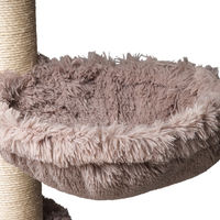 Produktbild von Beeztees Hängender Korb Kaleo für Katzen aus Plüsch in Beige und Grau