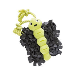 Beeztees Hide and Seek Schmetterling Intelligenzspielzeug aus Plüsch für Hunde in Grau und Grün – Bild 1 von 13