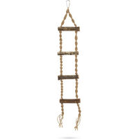 Produktbild von Beeztees Hinto Holzschaukel Leiter für Vögel 60 cm Braun - 60 cm