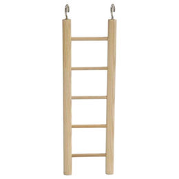 Produktbild von Beeztees Holzleiter für Vögel aus Naturholz in Braun