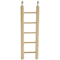 Produktbild von Beeztees Holzleiter für Vögel aus Naturholz mit 5 Sprossen 24 cm - 24 cm