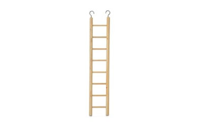 Produktbild von Beeztees Holzleiter für Vögel aus Naturholz mit 8 Sprossen 36 cm - 36 cm