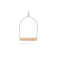 Produktbild von Beeztees Holzschaukel für Papageien in Braun Natur 16 x 24 cm - 1 Stk.
