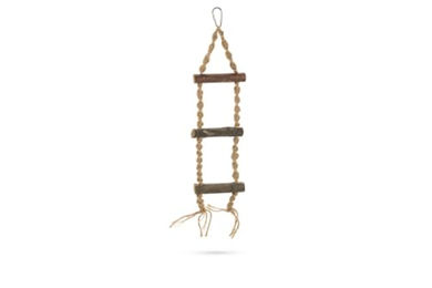 Produktbild von Beeztees Holzschaukel Leiter Hinto Vogelspielzeug für Papageien Braun 36 cm - 36 cm
